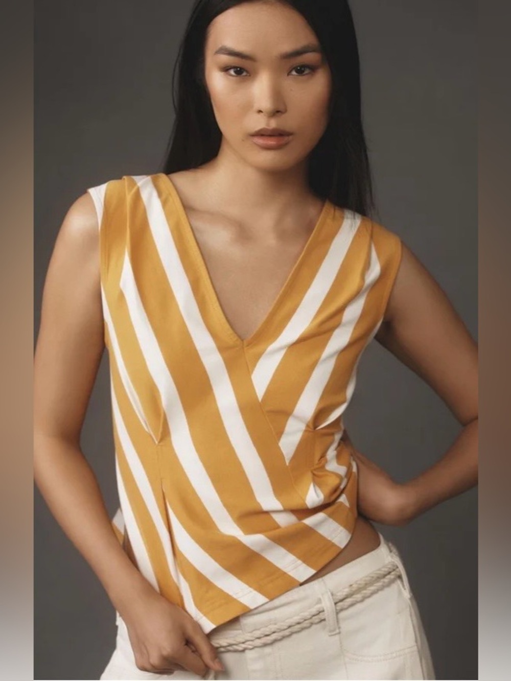 Anthropologie Maeve sleeveless v-neck top size medium